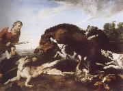 Frans Snyders Wild Boar Hunt oil painting reproduction